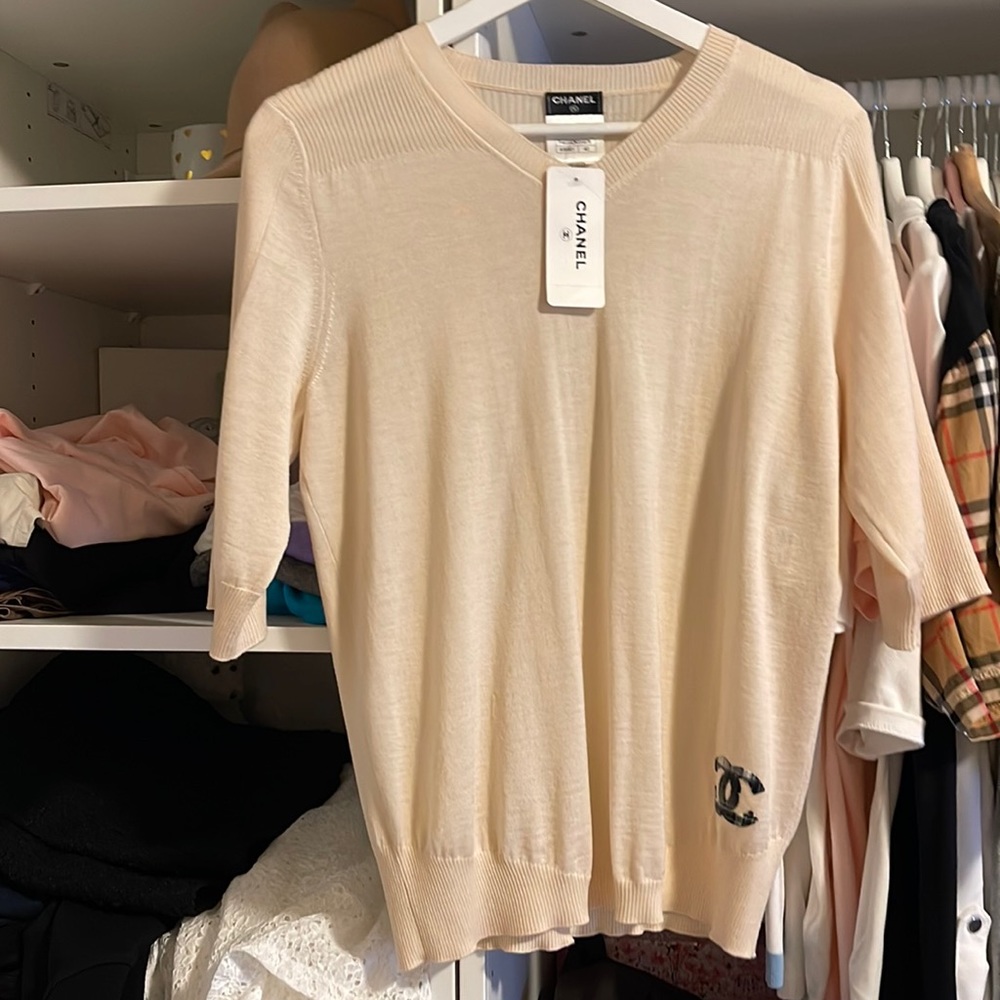 Authentic Chanel Knit top size 42